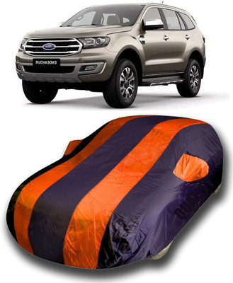KASHYAP FASHION WORLD Car Cover For Ford Endeavour (With Mirror Pockets)(Orange)