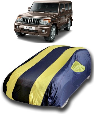 SanginiSang Car Cover For Mahindra Bolero (With Mirror Pockets)(Yellow)