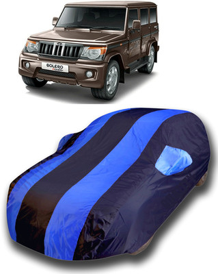 KASHYAP FASHION WORLD Car Cover For Mahindra Bolero (With Mirror Pockets)(Blue)