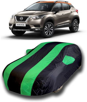 SanginiSang Car Cover For Nissan Kicks (With Mirror Pockets)(Green)