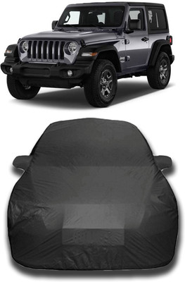 siddharth fashion Car Cover For Jeep Wrangler (With Mirror Pockets)(Grey)