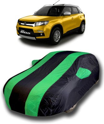 Gavya Car Cover For Maruti Suzuki Vitara Brezza (With Mirror Pockets)(Green)