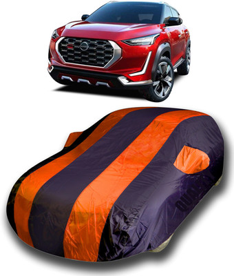 SanginiSang Car Cover For Nissan Magnite (With Mirror Pockets)(Orange, Blue)