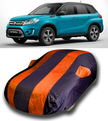 APNEK Car Cover For Maruti Suzuki Grand Vitara (With Mirror Pockets)(Orange)