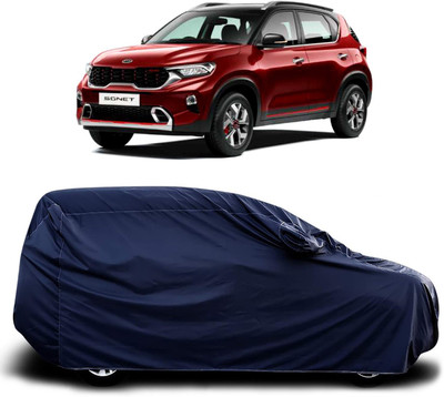 KASHYAP ENTERPRISE Car Cover For Kia Sonet (With Mirror Pockets)(Blue)