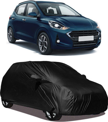 STARIE Car Cover For Hyundai i10 (With Mirror Pockets)(Black)