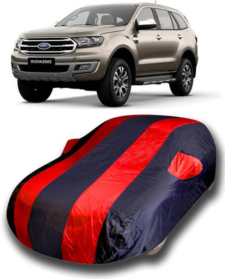 SanginiSang Car Cover For Ford Endeavour (With Mirror Pockets)(Red)