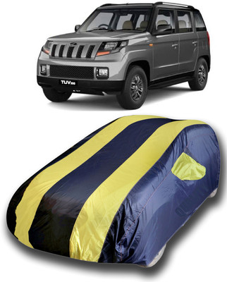 SanginiSang Car Cover For Mahindra TUV300 (With Mirror Pockets)(Yellow)