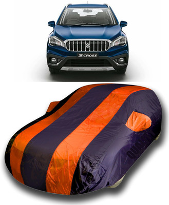 KASHYAP FASHION WORLD Car Cover For Maruti Suzuki S-Cross (With Mirror Pockets)(Orange)