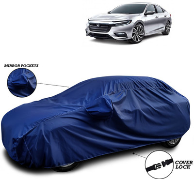 SEBONGO Car Cover For Honda City Facelift (With Mirror Pockets)(Blue)