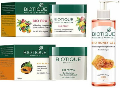 BIOTIQUE BIO REVITALIZINGREFRESHING FACE WASH,200ML(3 Items in the set)