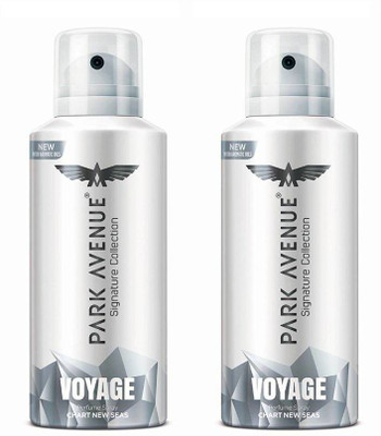 PARK AVENUE Voyage Signature Collection Body Spray 130ML Each (Pack of 2) Deodorant Spray - For Men & Women (260 ml, Pack of 2) Body Spray  -  For Men & Women(260 ml, Pack of 2)