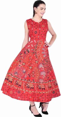 Shrisay fashion Women A-line Red Dress