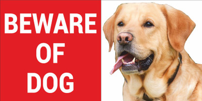 CREATIVE ADVERTISERS BEWARE OF DOG Emergency Sign