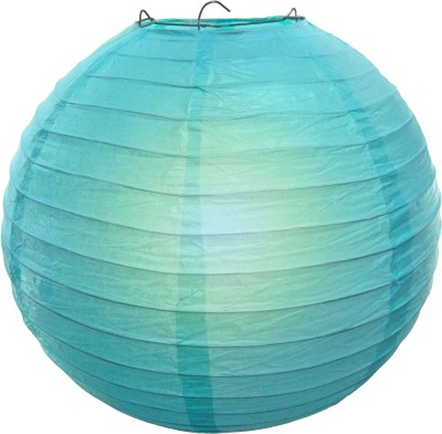 REIKI CRYSTAL PRODUCTS Lantern Paper Lamp Paper Ball Lamp Shade 12 Inch Paper Lamp for Decoration at Diwali Party Birthday Pack of 1 (Color : Sky Blue) Blue Paper Hanging Lantern(30.48 cm X 30.48 cm, Pack of 1)
