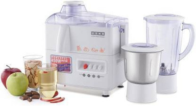 USHA JMG 3345 450 W Juicer Mixer Grinder(JMG 3345 | 2 Jars | White)