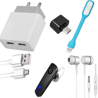 D.V TECH Wall Charger Accessory Combo for ALL MOBILE(Multicolor)