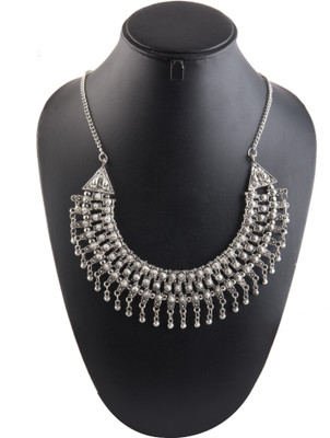 Creative Frogs Oxidised Necklace Alloy Jewel Metal Silver Plated Metal, Alloy Necklace Set