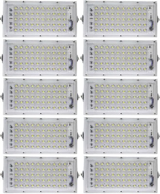 Flysmart Watt Brick Ultra Bright lens Led Flood Light PACK OF 10 Flood Light Outdoor Lamp(White)