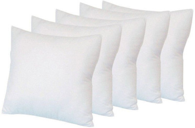 JoJo Cotton Solid Cushion Pack of 5(White)