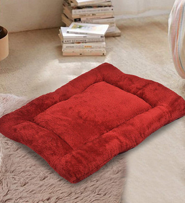 RRC Floor Pad Maroon Microfibre Nature Chair Pad Pack of 1(Maroon)