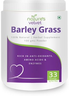 Natures Velvet Lifecare Barley grass powder Plant-Based Protein(100 g, Natural flavour)