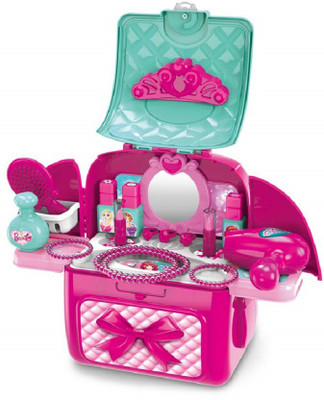 Jakas Mart 2 in 1 Girls Backpack Make up Set Dressing Toy for Girls Beauty Bag Set Toy