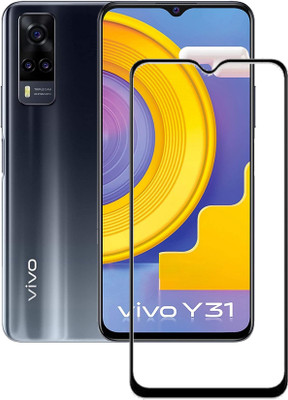 HOBBYTRONICS Edge To Edge Tempered Glass for Vivo Y31(Pack of 1)