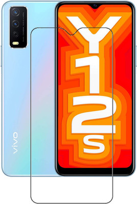 HOBBYTRONICS Tempered Glass Guard for Vivo Y12S(Pack of 1)