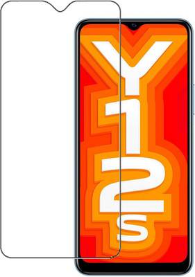 HOBBYTRONICS Tempered Glass Guard for Vivo Y12S(Pack of 1)