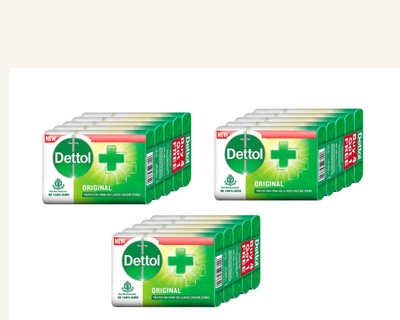 Dettol Protection From 100 Illness Causing Germs(15 x 125 g)