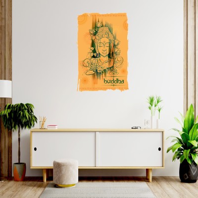 Masstone 41 cm Lord Buddha Spiritual Religious God Wall Sticker Self Adhesive Sticker(Pack of 1)