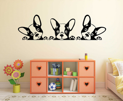 fuzzy 110 cm Dog Self Adhesive Sticker(Pack of 1)