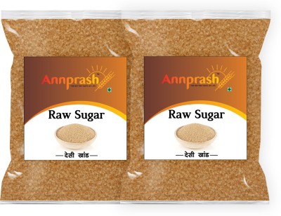 Annprash Premium Quality Desi khand/Raw Sugar - 500gm ( Pack of 2) Sugar(1 kg, Pack of 2)