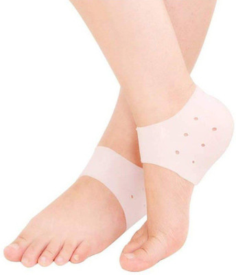 Shree Shyam Heel Socks Silicone heel protector pain relief Gel Heel anti-Crack Heel Support Heel Support(Brown)