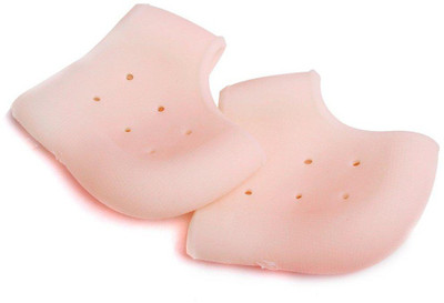 Shree Shyam Anti heel crack set socks pain foot gel relief Heel Support(Brown)