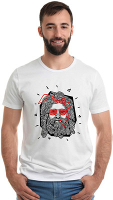 montae Graphic Print Men Round Neck White T-Shirt