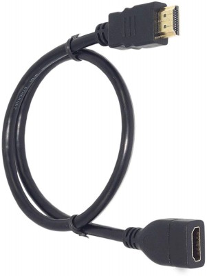 Fangtooth  TV-out Cable 0.8 Meter HDMI Male to Female Extension Cable Connector(Black, For TV)