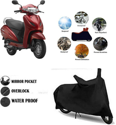 Mdstar Waterproof Two Wheeler Cover for Honda(Activa 6G, Black)