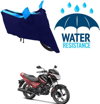 RONISH Waterproof Two Wheeler Cover for Hero(Glamour i3s, Blue)