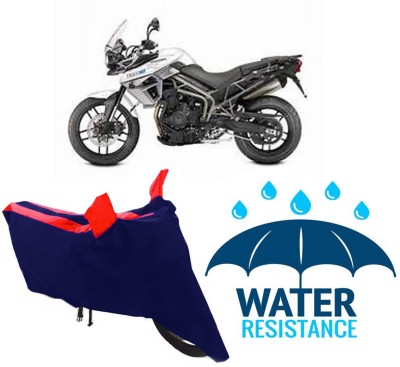 RONISH Waterproof Two Wheeler Cover for Triumph(Tiger 800 XR, Blue, Red)