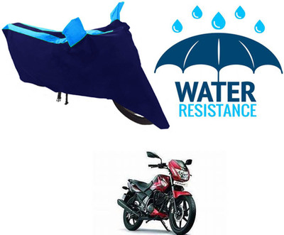 RONISH Waterproof Two Wheeler Cover for TVS(Flame, Blue)