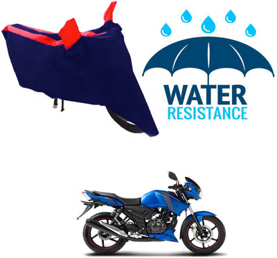 RONISH Waterproof Two Wheeler Cover for TVS(Apache 150, Blue, Red)