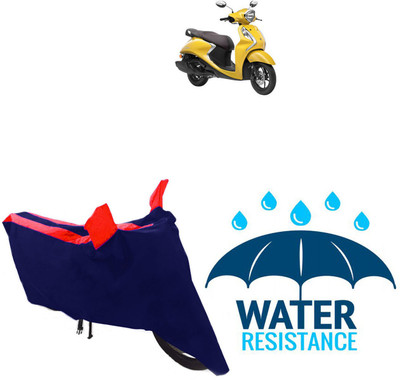 MMSSTAR Waterproof Two Wheeler Cover for Yamaha(Fascino, Blue, Red)