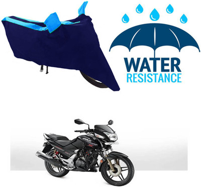 Mdstar Waterproof Two Wheeler Cover for Hero(CBZ TYPE 1, Blue)