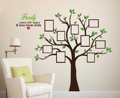 Littlebuds 110 cm Tree with memories Removable Sticker(Pack of 1)