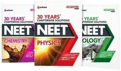 30 Years' Chapterwise Solutions CBSE AIPMT and NEET - Physics, Chemistry, Biology  - Solutions for Physics,Chemistry,Biology with 3 Disc(English, Paperback, unknown)