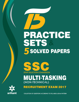 15 Practice Sets & 5 Solved Papers Ssc Multi-Tasking (Non-Technical) Group 'C' Recruitment Exam 2017  - Recruitment Exam 2017(English, Paperback, unknown)