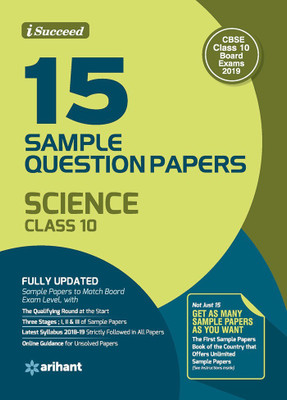 15 Sample Question Paper Science Class 10th Cbse(English, Paperback, unknown)