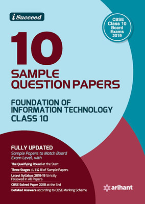 10 Sample Question Papers Foundation of Information Technology Class 10th Cbse(English, Paperback, unknown)